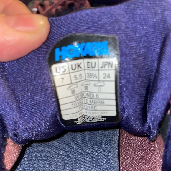 Hoka Women's Blue and Purple Athletic Shoes - Picture 5 of 5